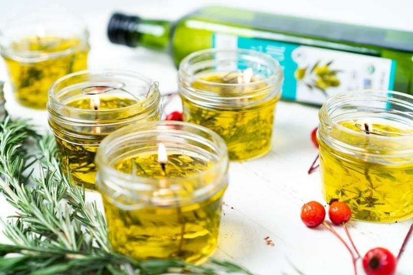 How To Make Scented Olive Oil Candles?