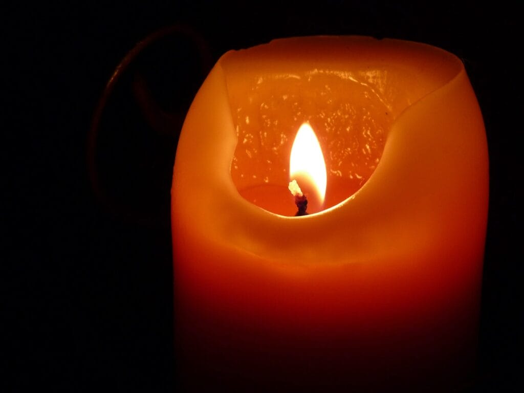Scrape Out The Wax Around The Wick